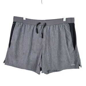 Womens Skora Gray & Black Athletic Shorts Drawstrings Polyester Stretch Size XL